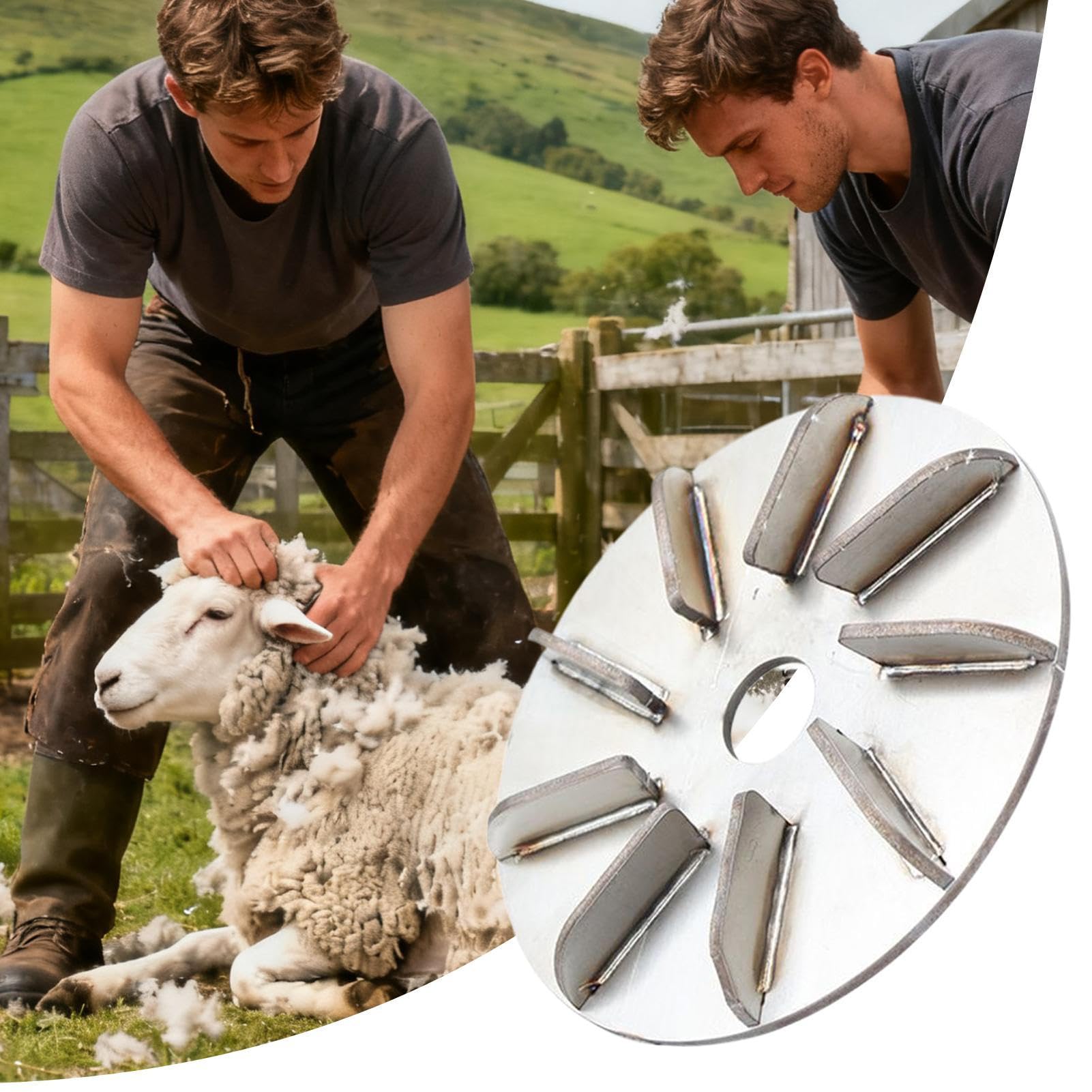 Extracteur de poils de porc, grattoir en acier inoxydable, disque pour enlever les poils de porc, pour chèvres, poules, vaches, moutons, volailles, canards, abattoirs, cuisine
