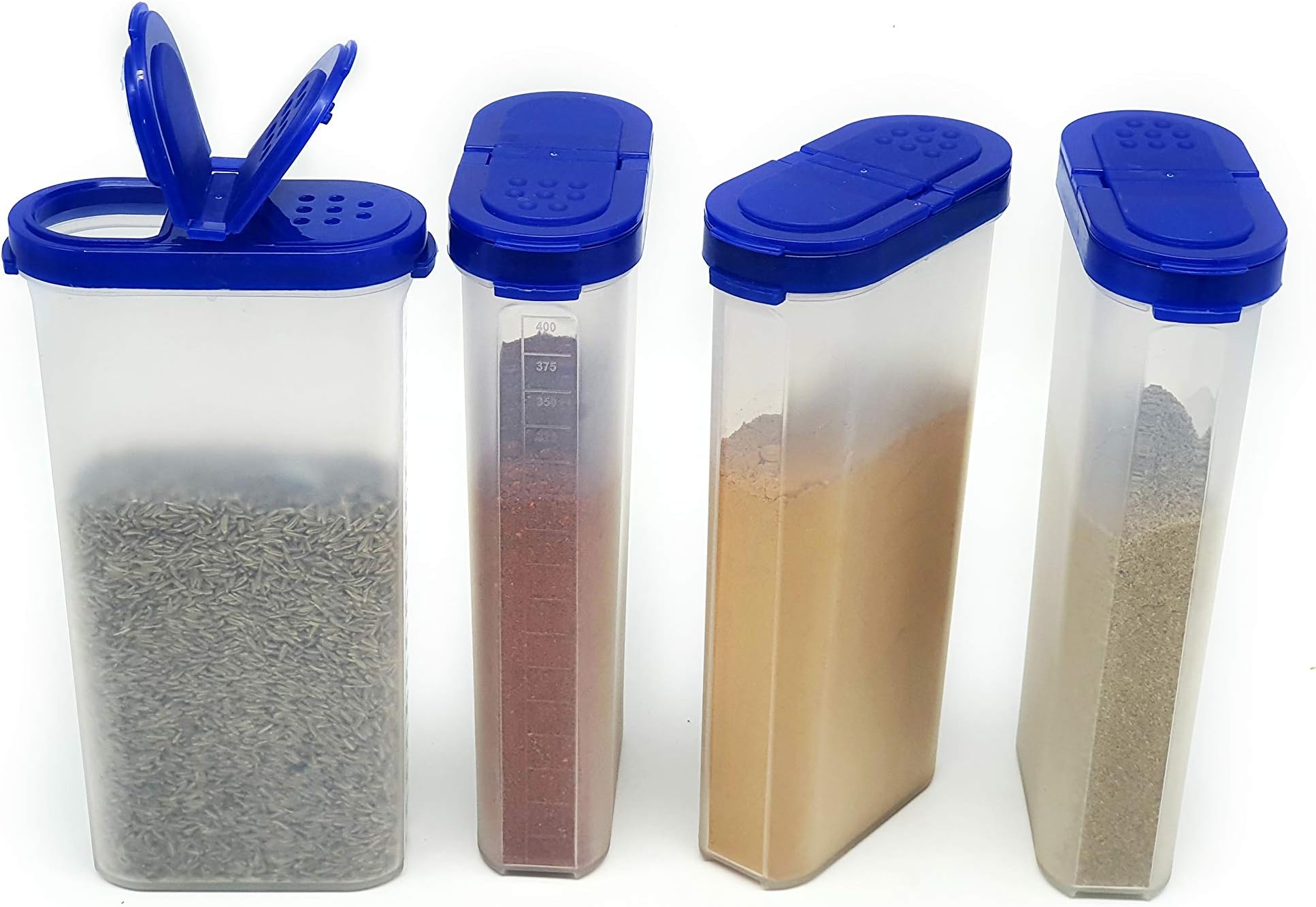 Mahaware Modular Wonder Spice Shaker and Sprinkler Set, 425ml, Set of 4, Blue