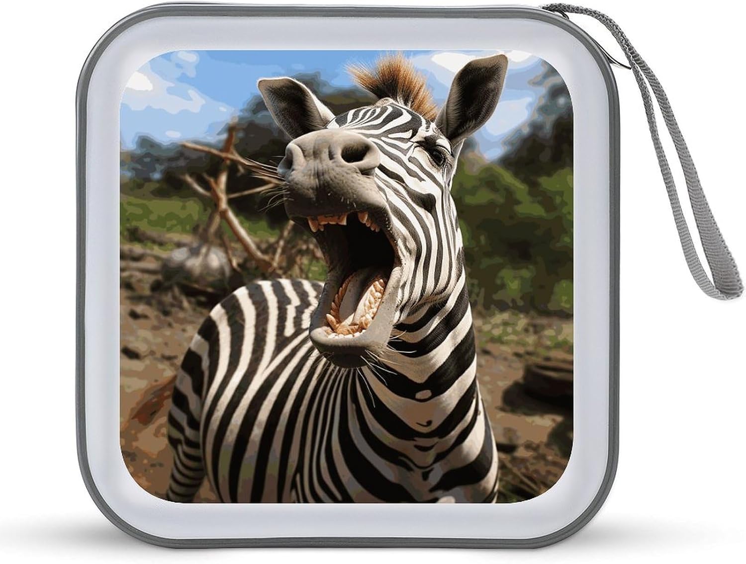 Funny Zebra CD Case CD Storage Box DVD Sleeves