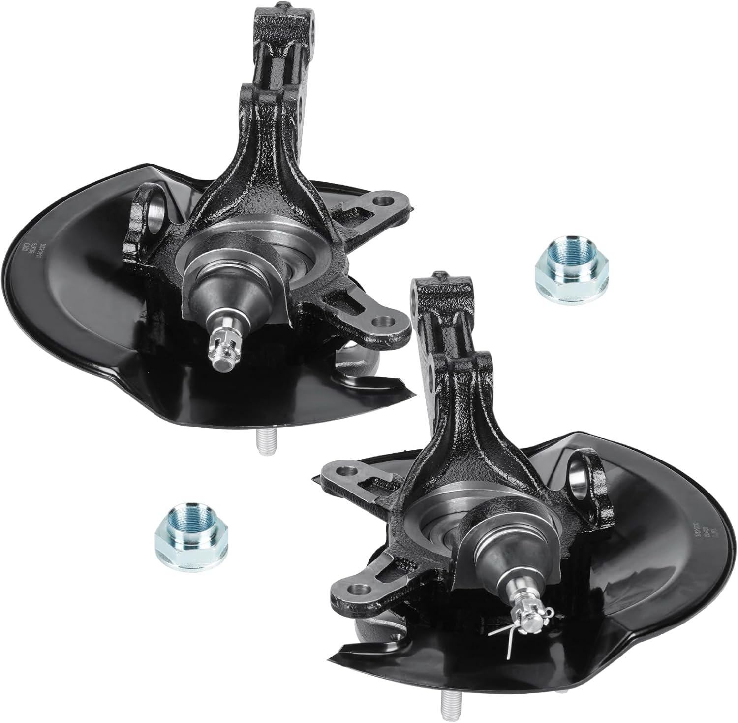 2PC Front Steering Knuckle Wheel Bearing Hub Assembly Fit for Honda Civic 1.7L 2003 2004 2005, Replace 698-494 698-495, Left Driver and Right Passenger Side, pair Front Left +Right