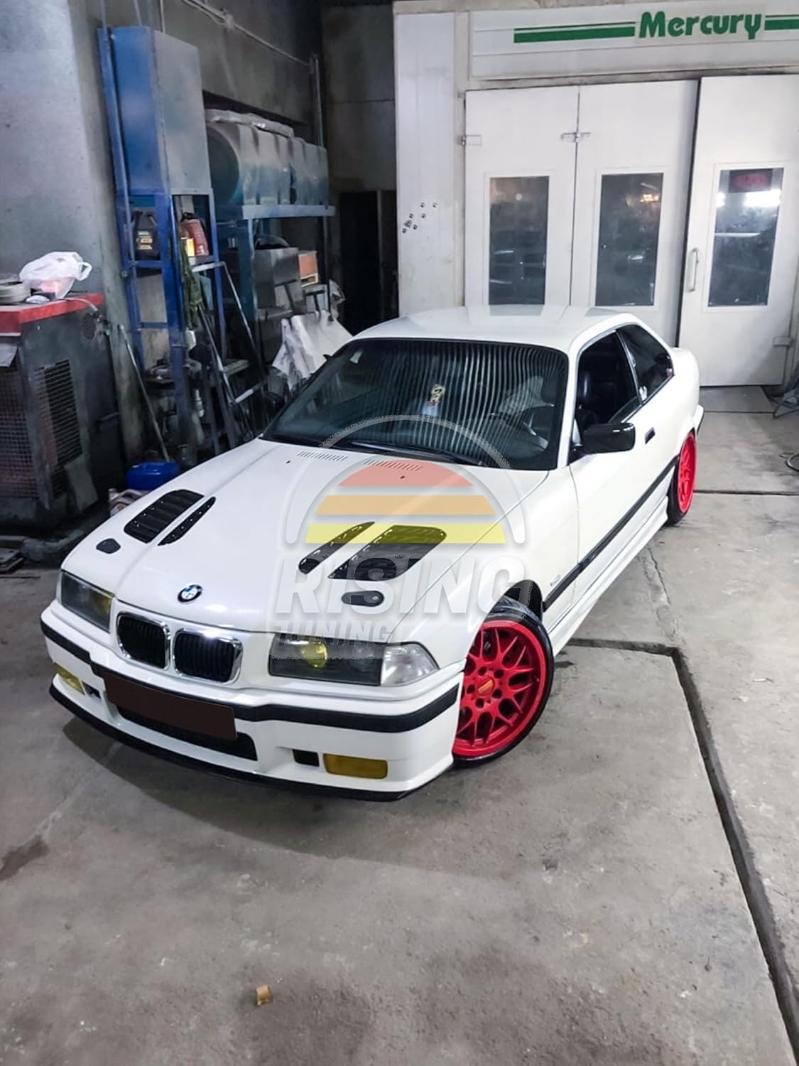 RisingTuning Bonnet Gills Compatible with BMW 3-Series E36 E46 M3 Hood Vents GTR 1990-2003