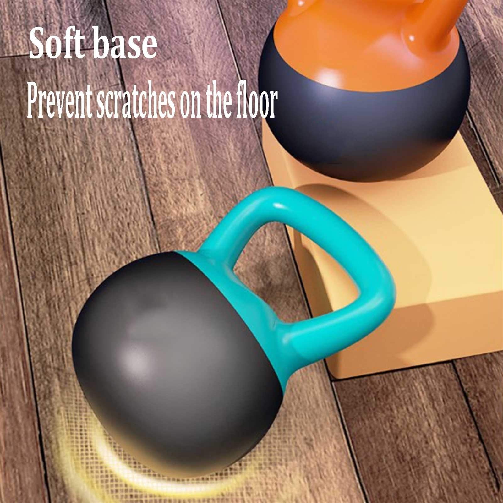 Kettlebell Kettlebell del Fitness Morbido, Palestra per La Casa Peso della Formazione della Forza Professionale, Guscio Morbido del PVC Anti-collisione, 8kg / 12 kg / 16 kg (Size : 12KG/26LB)