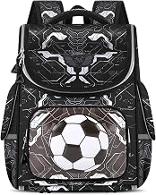 Amythe Boy's School Bag CP CE1 CE2 – Children's Primary School Backpack 6-8 Years Lightweight Ergonomic with Reflective Strips – Waterproof for Back to School and Travel, Black - Model 3, Daypack