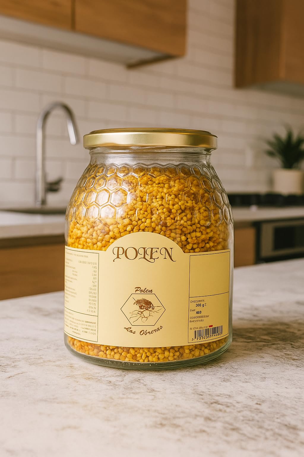 Polen de Abeja natural. Polen Las Obreras 450 grs. Origen España 100%. Pequeño tesoro alimenticio que las abejas extraen de diversas flores. Origen, Cuenca.