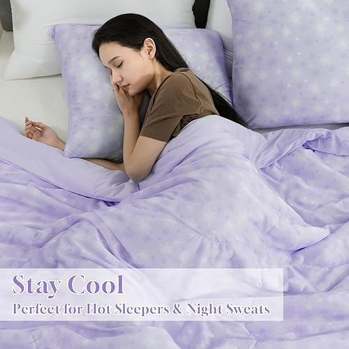Vista 29 de OIGAE Edredón refrescante, manta de enfriamiento japonesa Q-Max 0.45 de doble cara para personas que duermen con calor y sudores nocturnos, manta