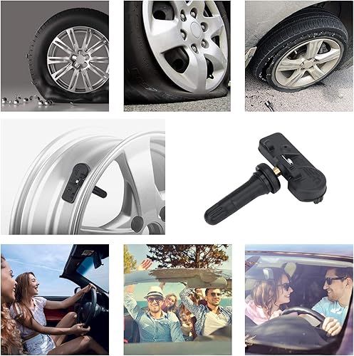 Miniatura 8 de Paquete de 4 DE8T-1A180-AA 315MHz Sistema de monitoreo de presión de neumáticos (TPMS) Sensor compatible con Ford F150 C-MAX E150 E250 Edge Escape