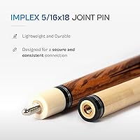 Vista 4 de PEARSON Cues Player Series Pool Cue Maple Wood Cue Stick in Multiple Colors, Low-Deflection Shaft, 5/16-18 Joint – Professional Billiard Stick &