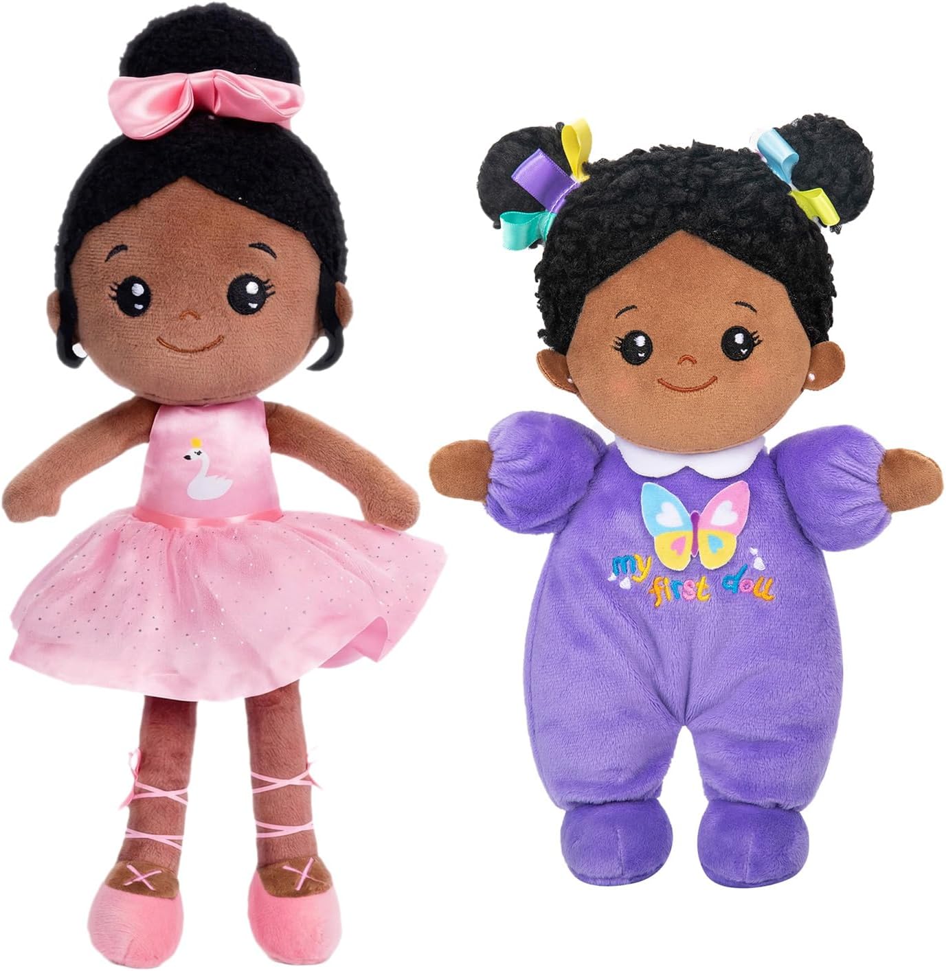 OUOZZZ Soft Baby Doll for Girls - First Baby Doll Plush Rag Doll Sleeping Cuddle Buddy Doll Toy for Kids