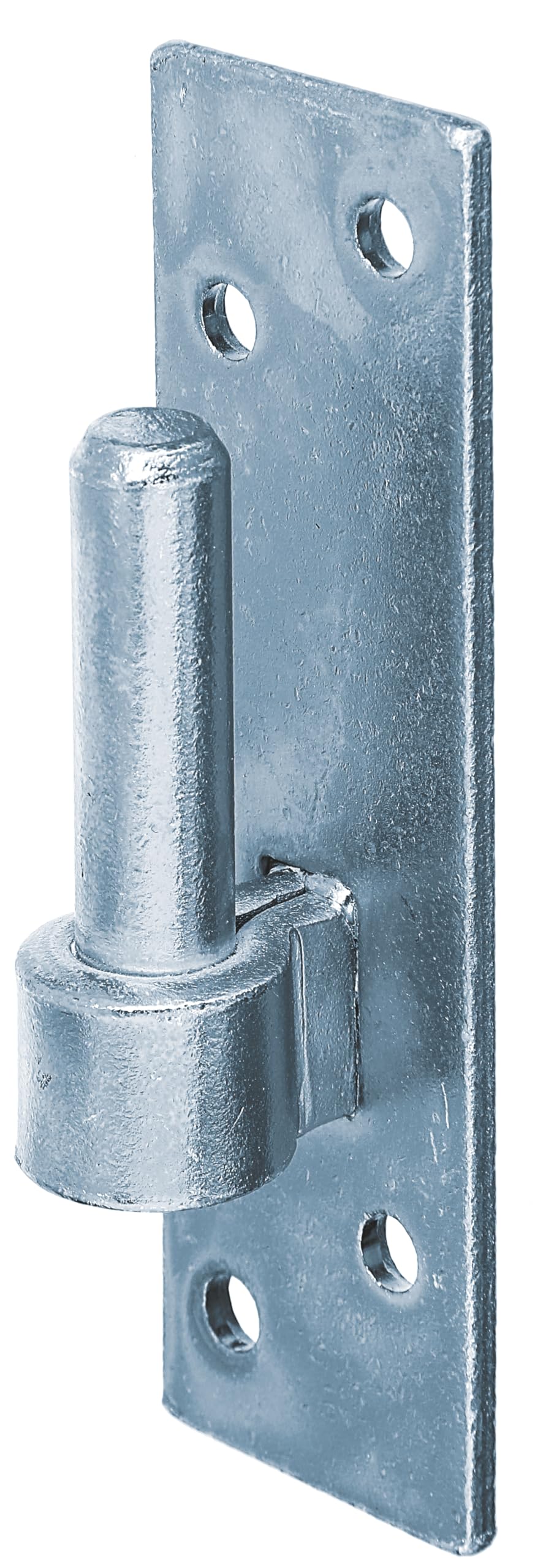 Alberts 867607 Gond sur platine | forme de type Allemagne du sud avec crochet DI ou DII | galvanisé, en bleu | cote axe Ø14 mm | platine 130 x 40 mm | kit de 10
