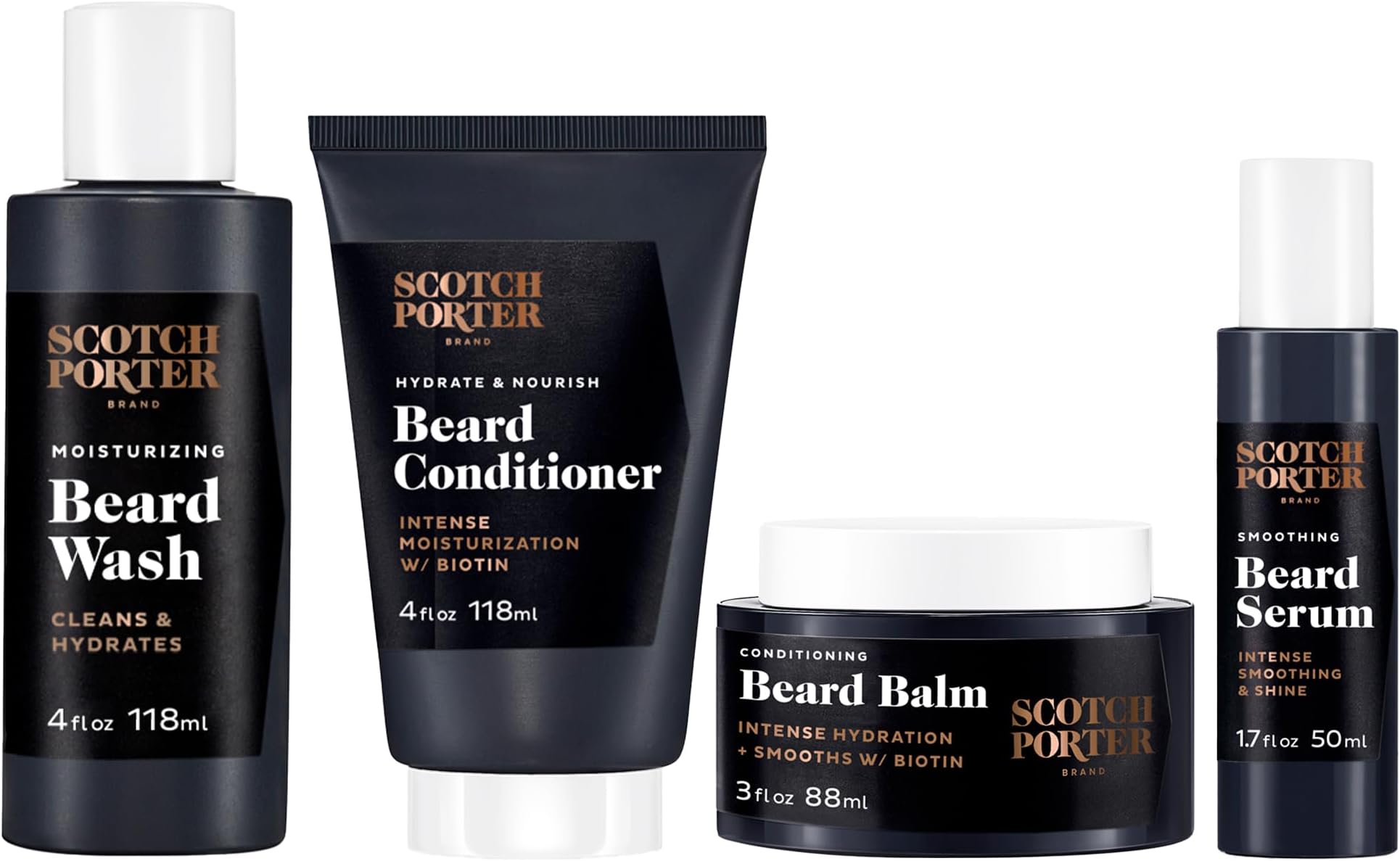 Scotch Porter Beard Kit Cleanse, Moisturize, Soothe