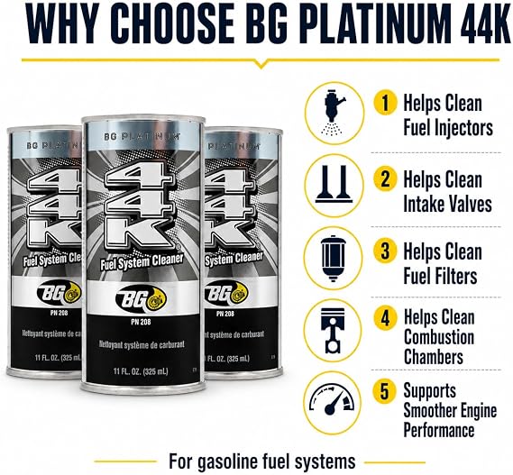 3 Cans of BG Platinum 44k with Motor God Key Chain