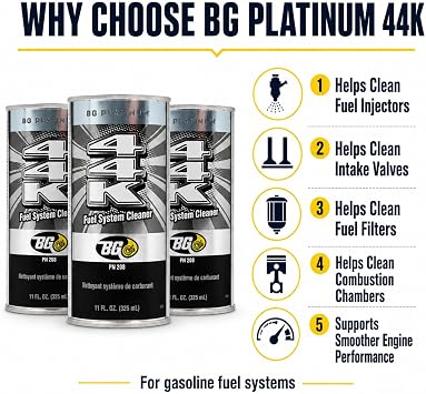 3 Cans of BG Platinum 44k with Motor God Key Chain
