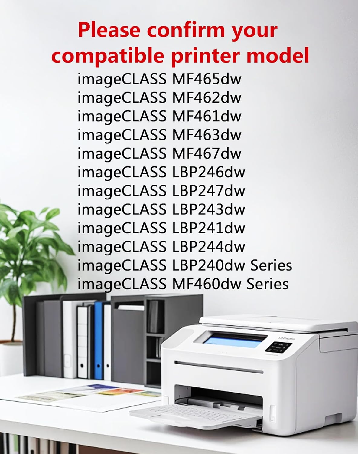 070 Black Toner Cartridge 1-Pack Replacement for Canon 070 070H CRG070 Toner, Works with imageCLASS MF465dw LBP246dw MF462dw LBP247dw MF460dw LBP240dw Printers