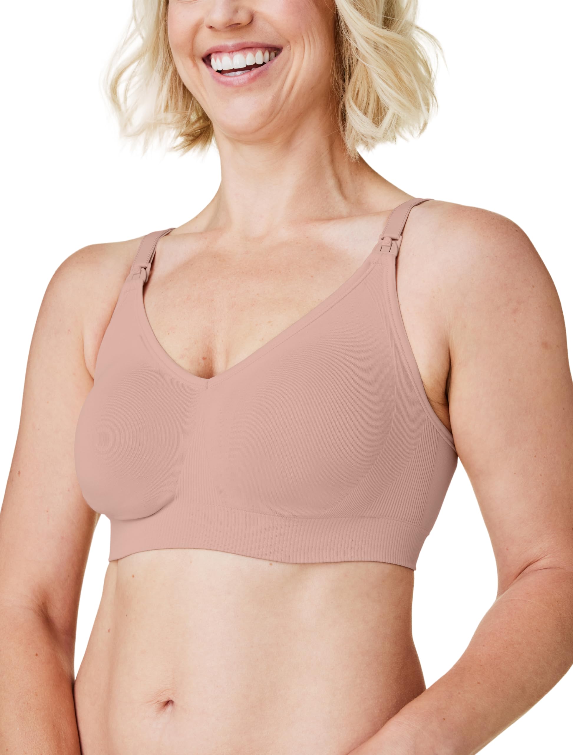 Bravado Designs Reggiseno senza cuciture di seta del corpo per l'allattamento al seno, reggiseno di maternità senza fili della tazza estesa