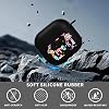 Funda para AirPods 4 2024 de inicio escolar preescolar más linda, silicona suave protectora con llavero, compatible con carga inalámbrica y por cable, luz LED visible, a prueba de rayones y anti-amarillento, a prueba de golpes 7
