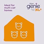 Litter Genie XL+ Pail – Idéal pour les maisons multi-chats - Comprend un Jumbo 24ft chat Litter Sacs de recharge, scoop et porte-scoop