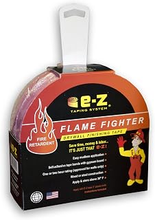 E-Z Taping System Flame Fighter Fire Retardant Drywall Tape 250 Ft x 1.89" - 1 & 2 Hour Fire Rated for Wood & Steel