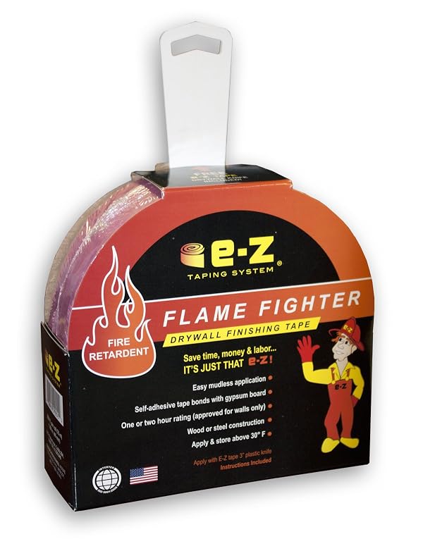 E-Z Taping System 99251 250-Feet x 1.89-Inch Flame Fighter Fire Retardant Drywall Finishing Tape, 1-Pack by E-Z Taping System - Used condition - US$24.96