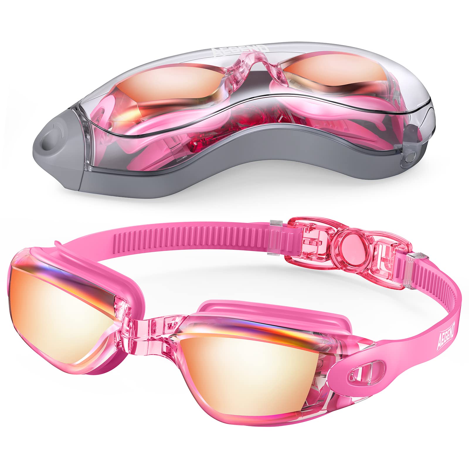AegendSwim Goggles, Swimming Goggles No Leaking Full Protection Adult Men Women Youth