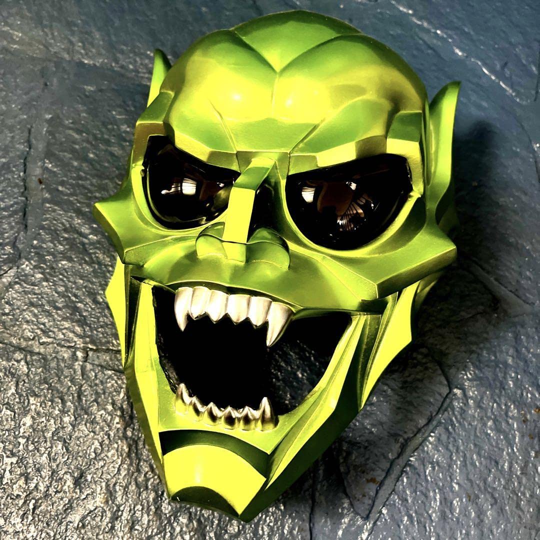グリーンゴブリン　ヘルメット　マスク　ボム　スパイダーマン グリーンゴブリンマスク/ヘルメットコスプレ衣装小道具