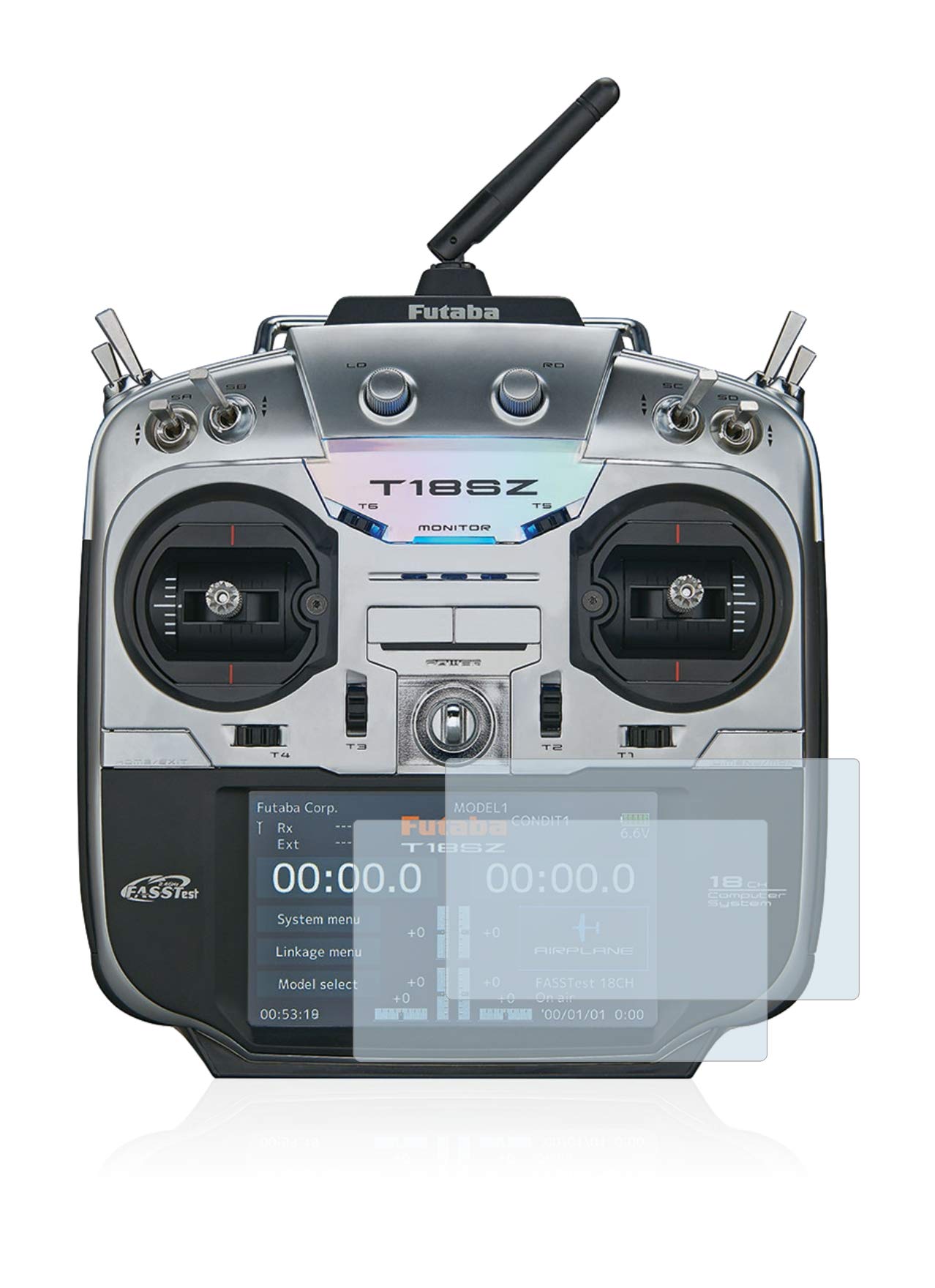 BROTECT Displayschutzfolie Für Robbe Futaba T18MZ – 2 Stück, Kratzfest, Anti-Fingerprint, Made In Germany