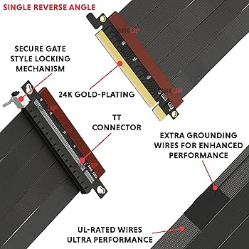 Amazon | LINKUP - ウルトラ PCIe 4.0 X16ライザーケーブル