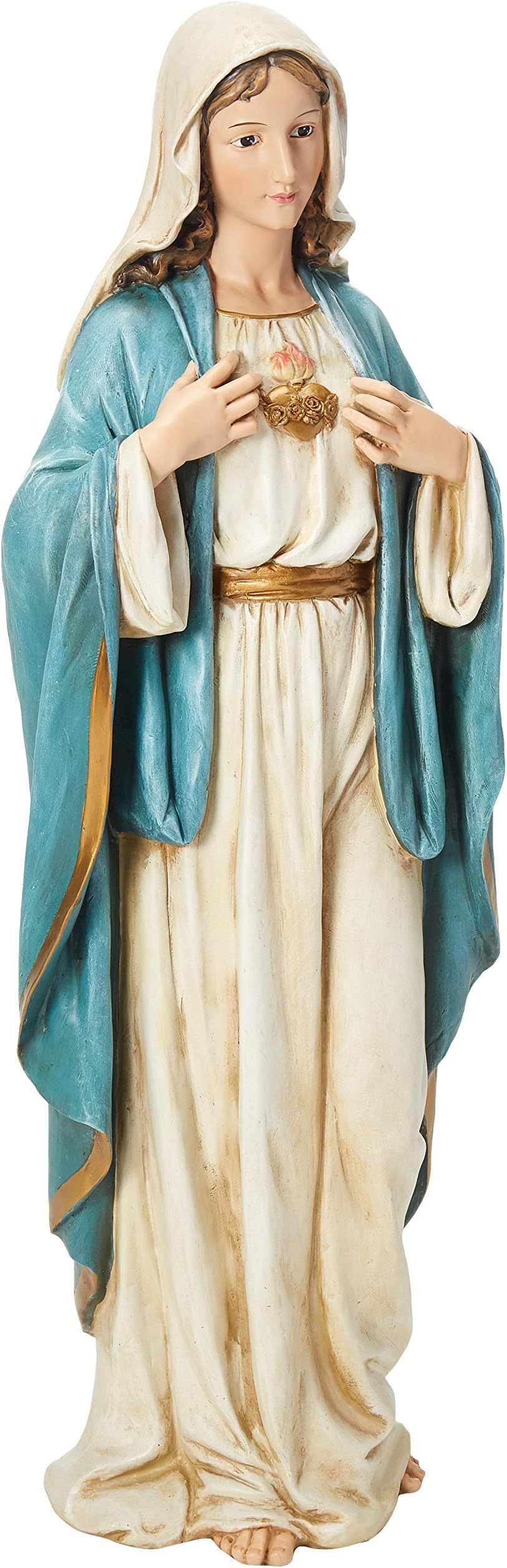Joseph's Studio by Roman – 37" Immaculate Heart of Mary Statue – Catholic Religious Figurine for Home or Church Decor – Elegant Indoor Spiritual Accent