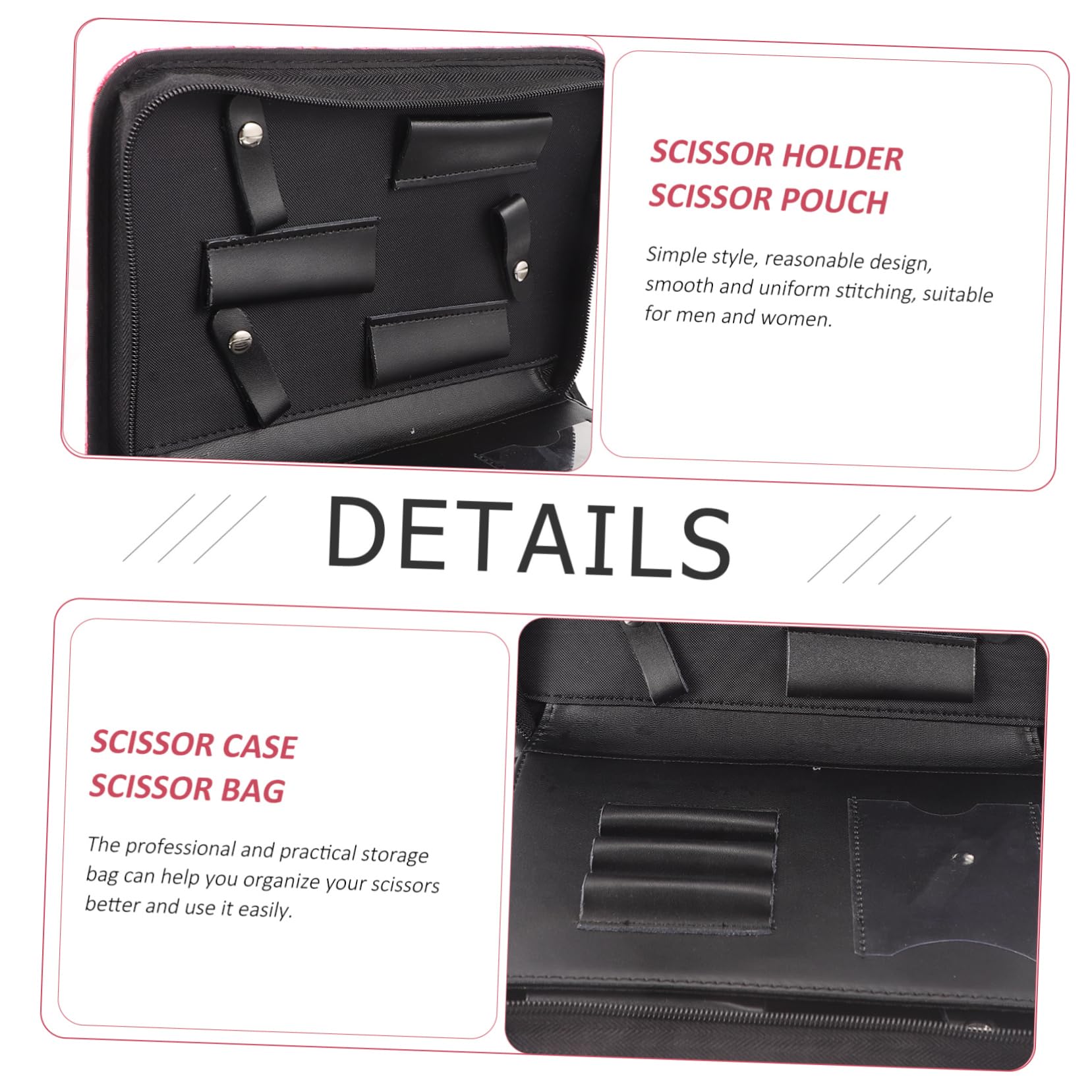 Baluue Hair Scissor Storage Bag Barbershop Scissor Case Hair Cutting Tool Pouch Stylist