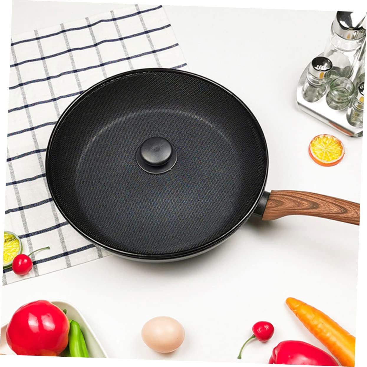 Cabilock 2 Sätze Ölspritzschutz Bratpfannenabdeckung Spritzschutz Schüssel Löffelständer Abnehmbarer Topf Schmortopf Mit Deckel Windschutzscheibe Szene Black Rostfreier Stahl 2 Stück * 2