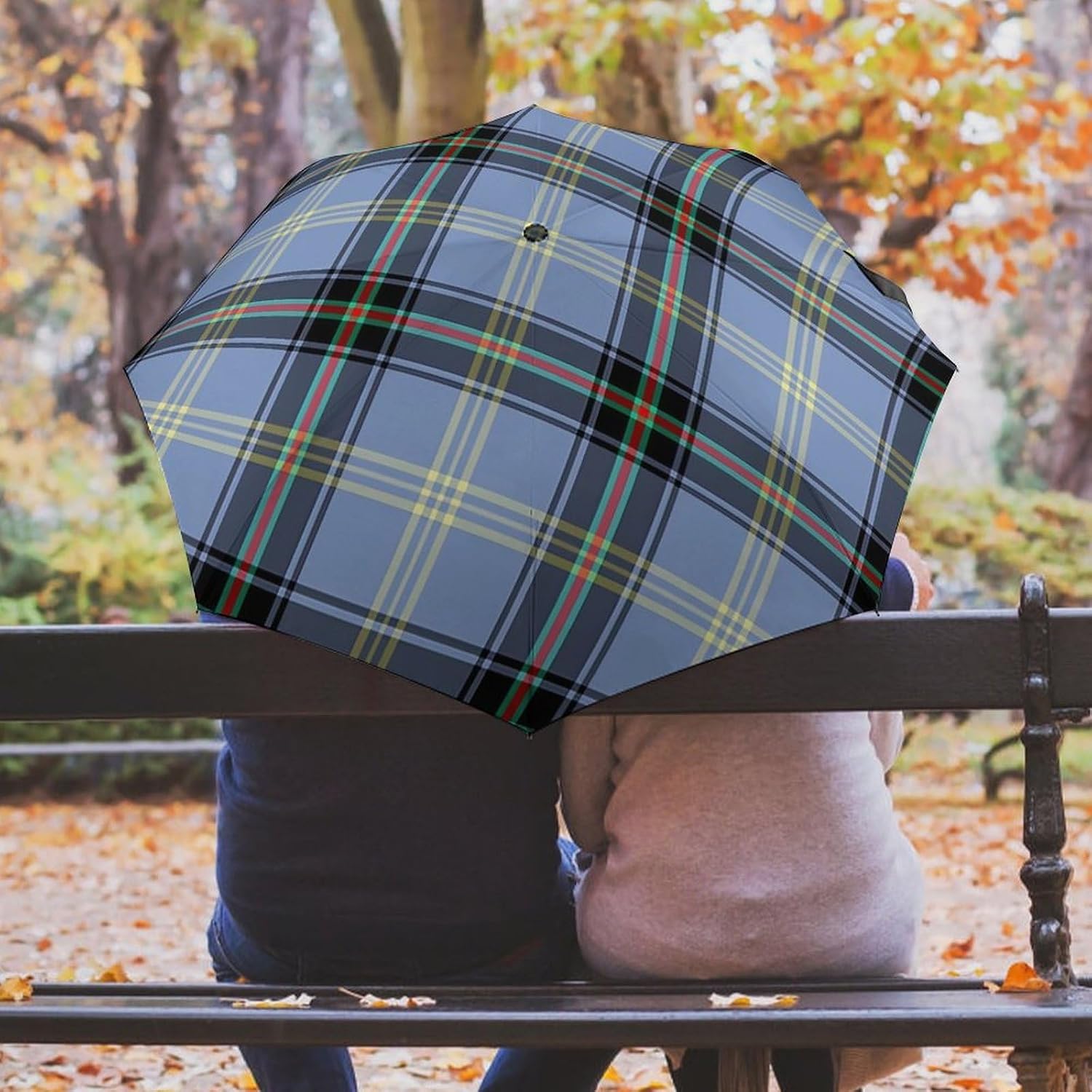 Red Green Royal Stewart Tartan Plaid Umbrella Strong Windproof Automatic Umbrellas for Rain Sun Protection