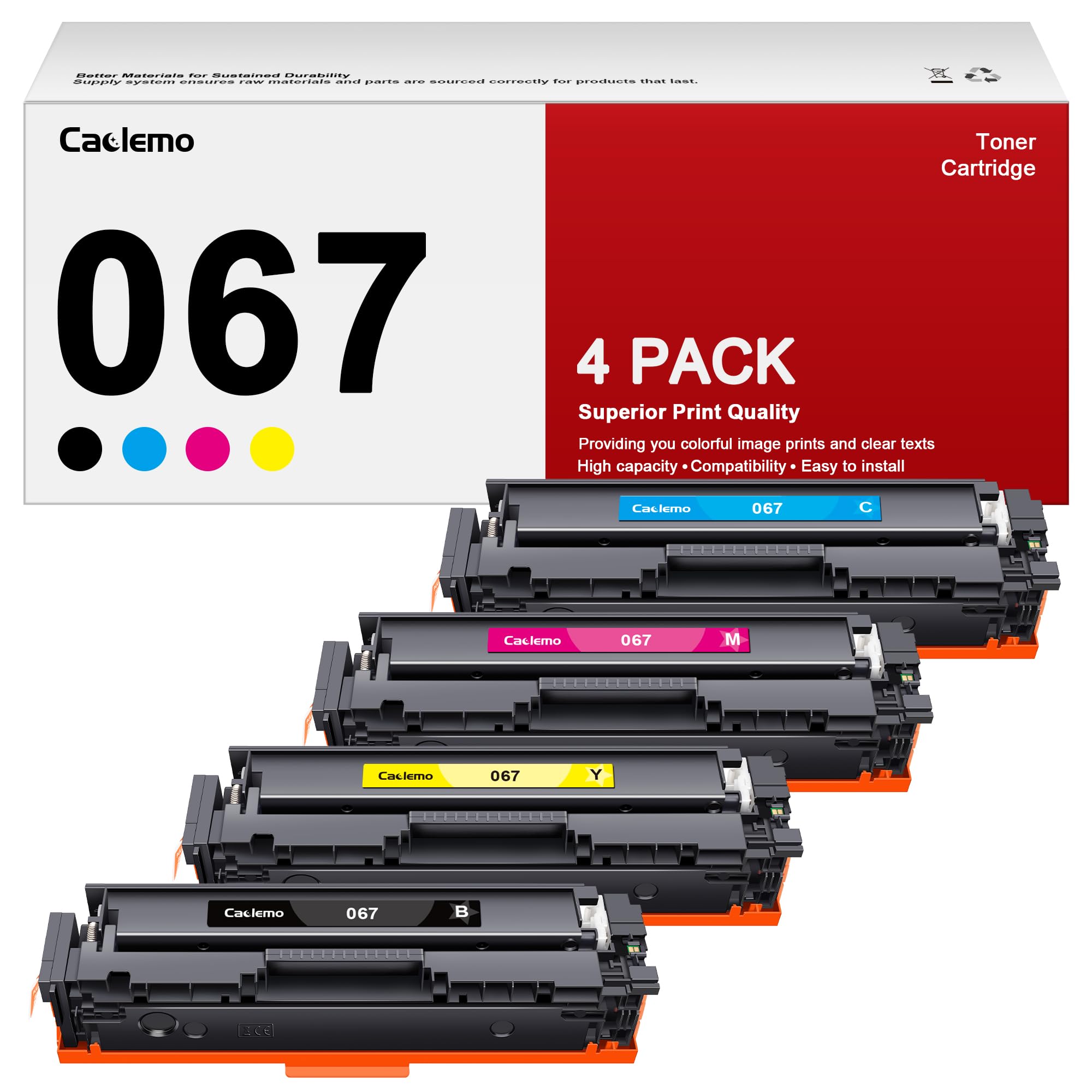 067 Toner Cartridge Set Compatible with Canon 067 067H Toner 