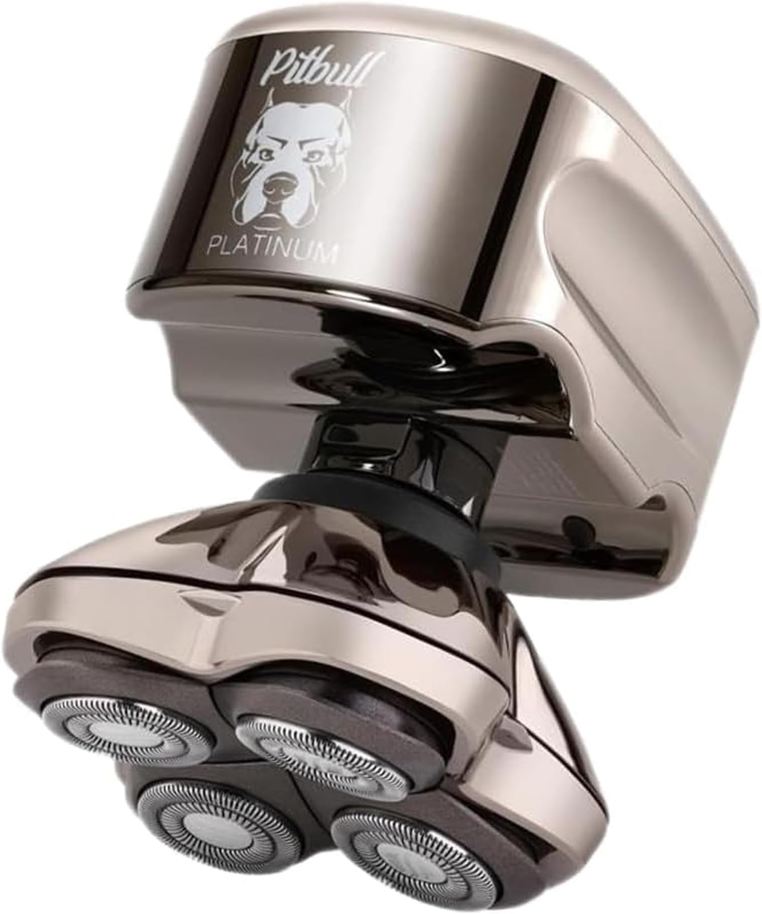 Pitbull Platinum Pro PX5 - Electric Razor for Men - Cordless, Rechargeable, Wet/Dry, Ergonomic for Bald Head Shaver - with Rinse Stand & Travel Case