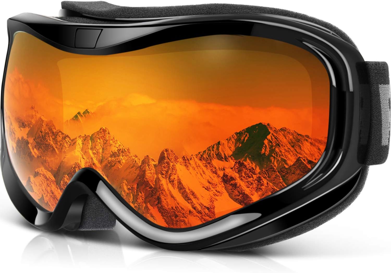 occhiali invernali per uomini sopra gli occhiali