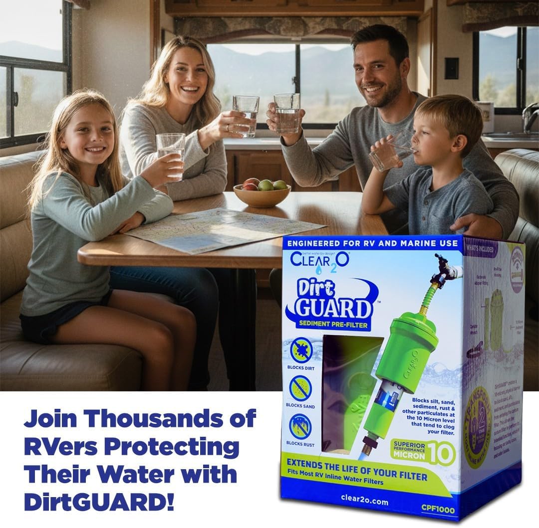 CLEAR2O® DIRTGUARD™ SEDIMENT PRE-FILTER CPF1000 - RV Water Filter - 10 Micron