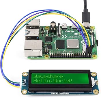 raspberry pi rgb 1602 lcd module free sample