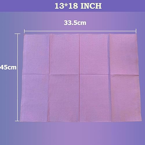 Miniatura 2 de 50 baberos dentales desechables para uñas, impermeables, 3 capas, 13 x 18 pulgadas, baberos para dentistas Mezcla,Negro