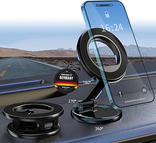 Phone Holder Car for Mag Safe Car Holder, [44 x N52 Magnet] Magnetic Cell Phone Holder Car, 360° Swivel Car Phone Holder for iPhone 16/15/14/13/12 Series Mag Safe Case
