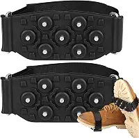 Crampons de,7 Pregos De Aço Com Cinta Ajustável | Garras De Tração No - Para Trilho De Inverno Escalada Caminhada Montanhismo Corrida Ao Ar Livre Corredor