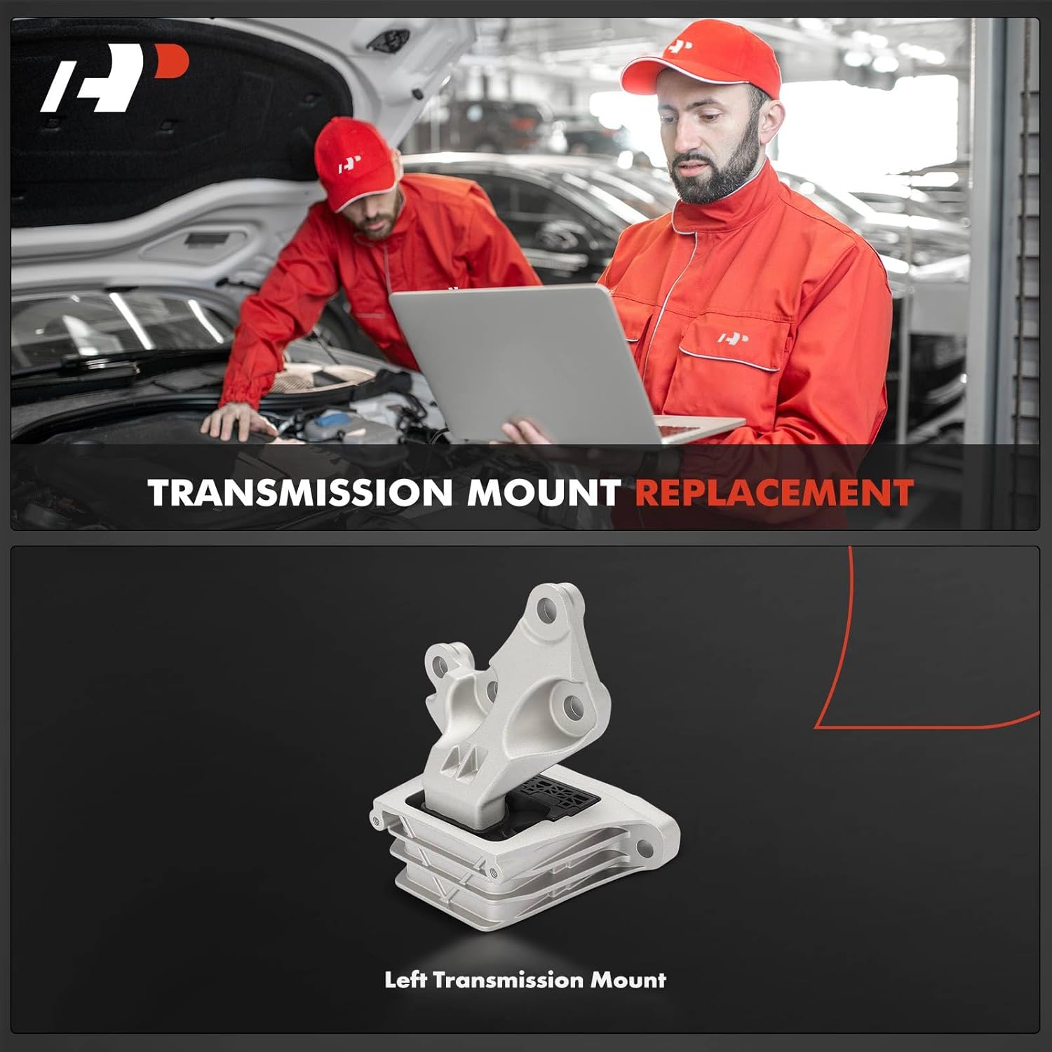 A-Premium Left Transmission Mount Compatible with Chevrolet Equinox 2018-2020 & GMC Terrain 2018-2021, 2.0L, Driver Side, Automatic Transmission