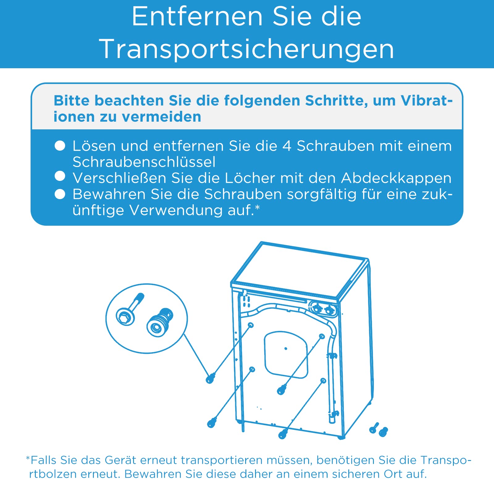 Midea MF200W80WB-14AS Waschmaschine 8KG 48 cm tief Energieeffizienzklasse A Steam Care Nachlegefunktion 1400 U/min Turbo Wash APP-Steuerung AquaStop