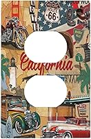 Vista 27 de Cubierta de Pared de Interruptor y Toma de Corriente de 1 Gang de Patrón Texturizado de Mármol Turquesa Oscuro Azul Gris Moderno Abstracto de Lujo