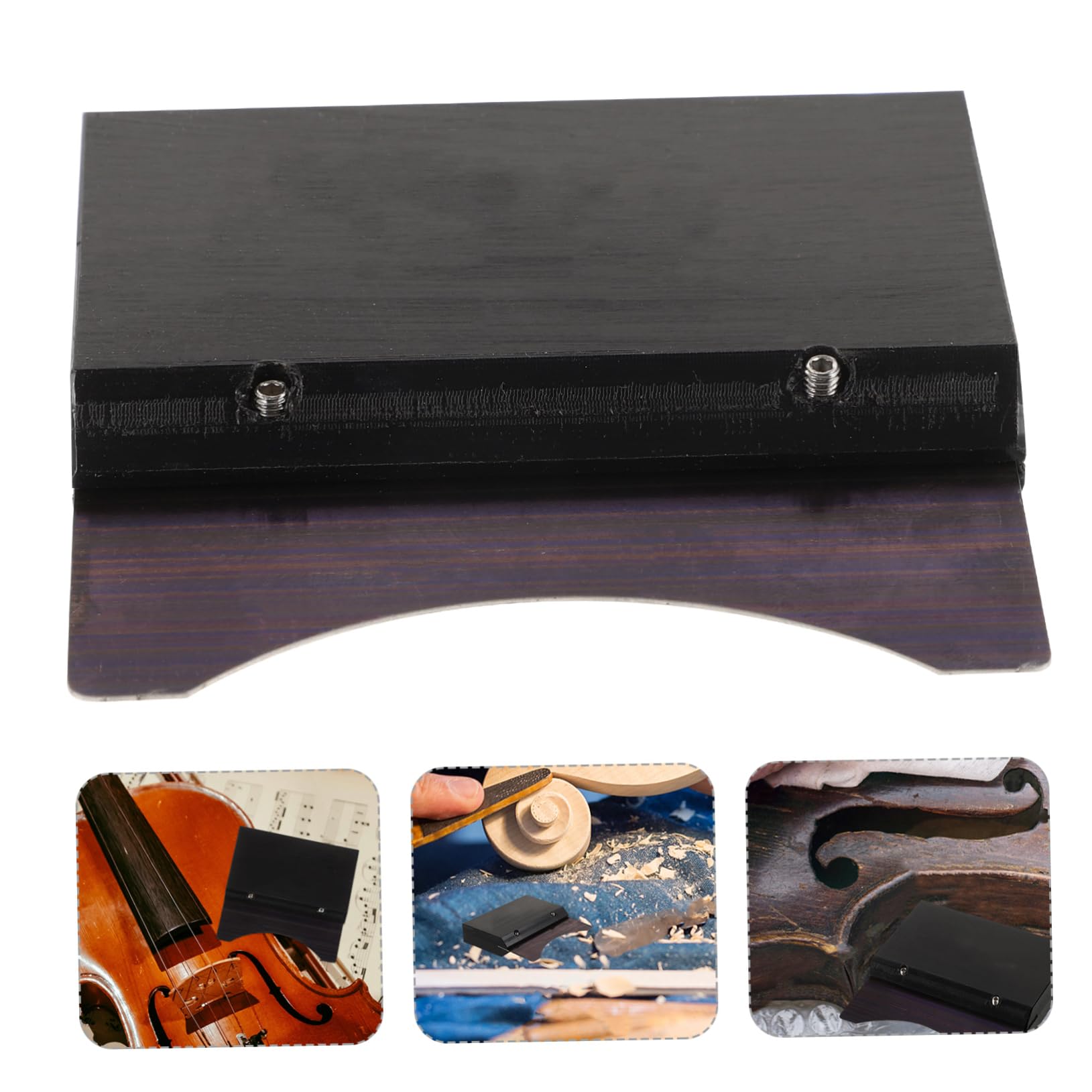 TOYANDONA 5piezas Rascador De Diapasón De Madera Para Violín Herramienta Multifuncional De Reparación Puente y Diapasón Para Mantenimiento De Instrumentos Musicales