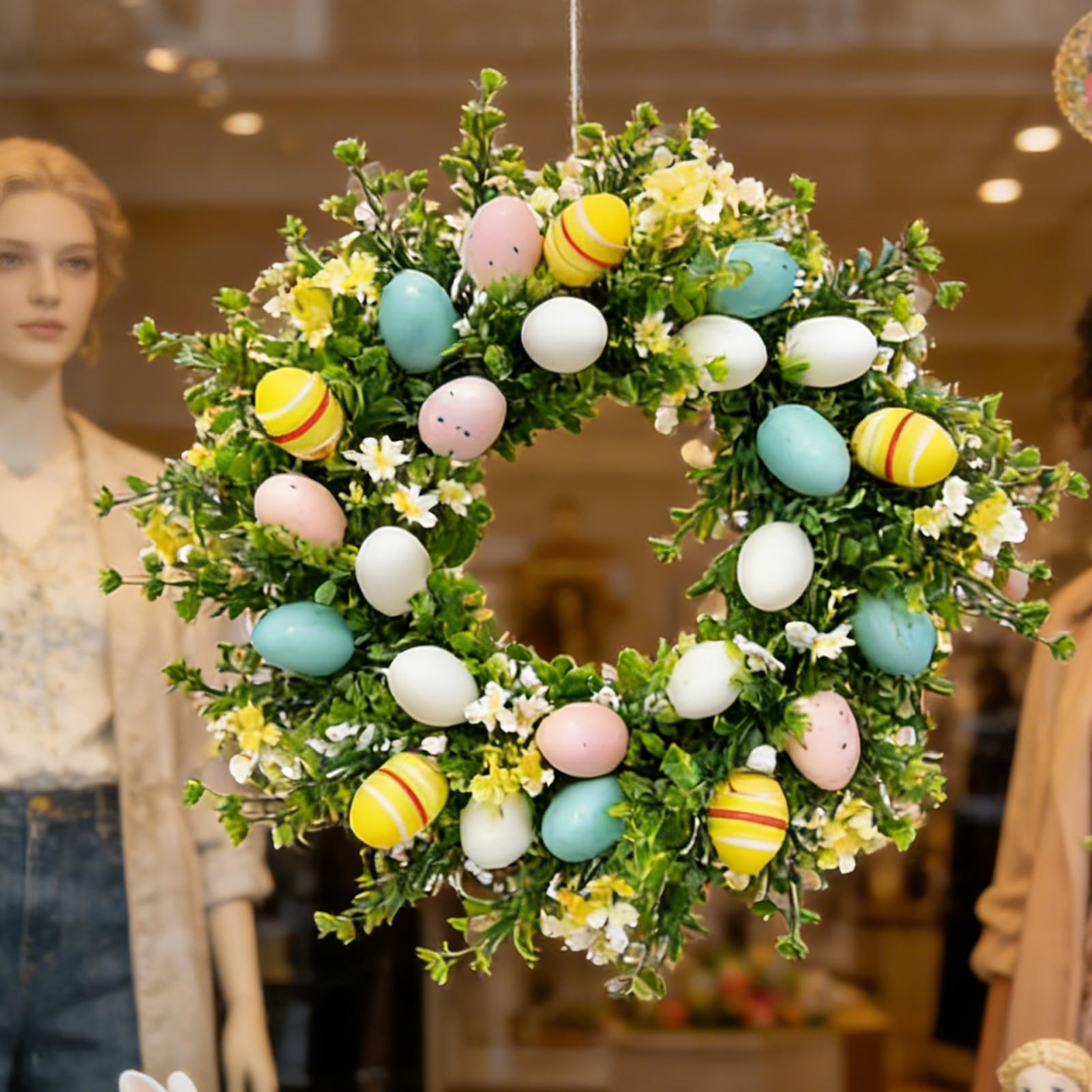 Ghirlanda di Primavera Uova Di Pasqua Decorazione Artificiale