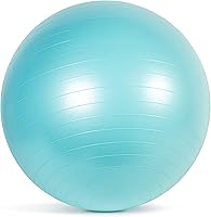 CAP Fitness 65cm Stability Ball, Burst-Resistant Exercise Ball for Core Strength, Yoga, Pilates - Teal
