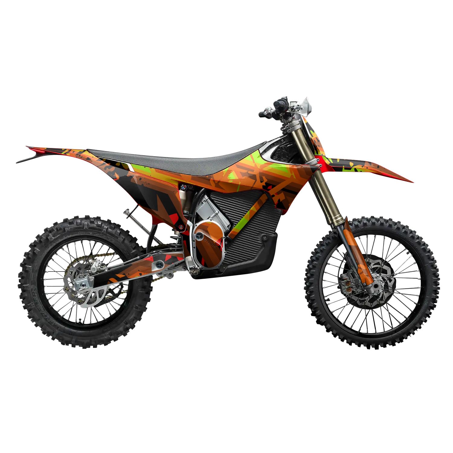 Stark Varg MX 2023-2025 Graphics Kit Wrap - Blast Damage - Varg MX Skin - Premium 3M Vinyl Protective Wrap Decal Cover - Easy to Apply | Crafted in The USA by MightySkins