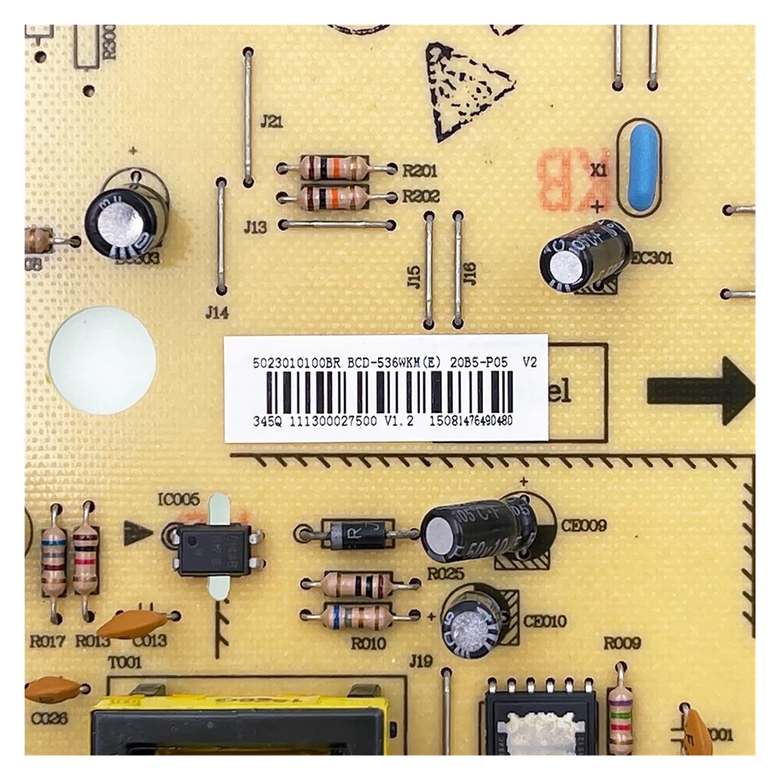 Carte De Commande De Réfrigérateur, Compatible Avec Midea, 5023010100BR BCD-536WKM(E) Circuit PCB CE-BCD530WE-S Carte Mère De Réfrigérateur For Congélateur