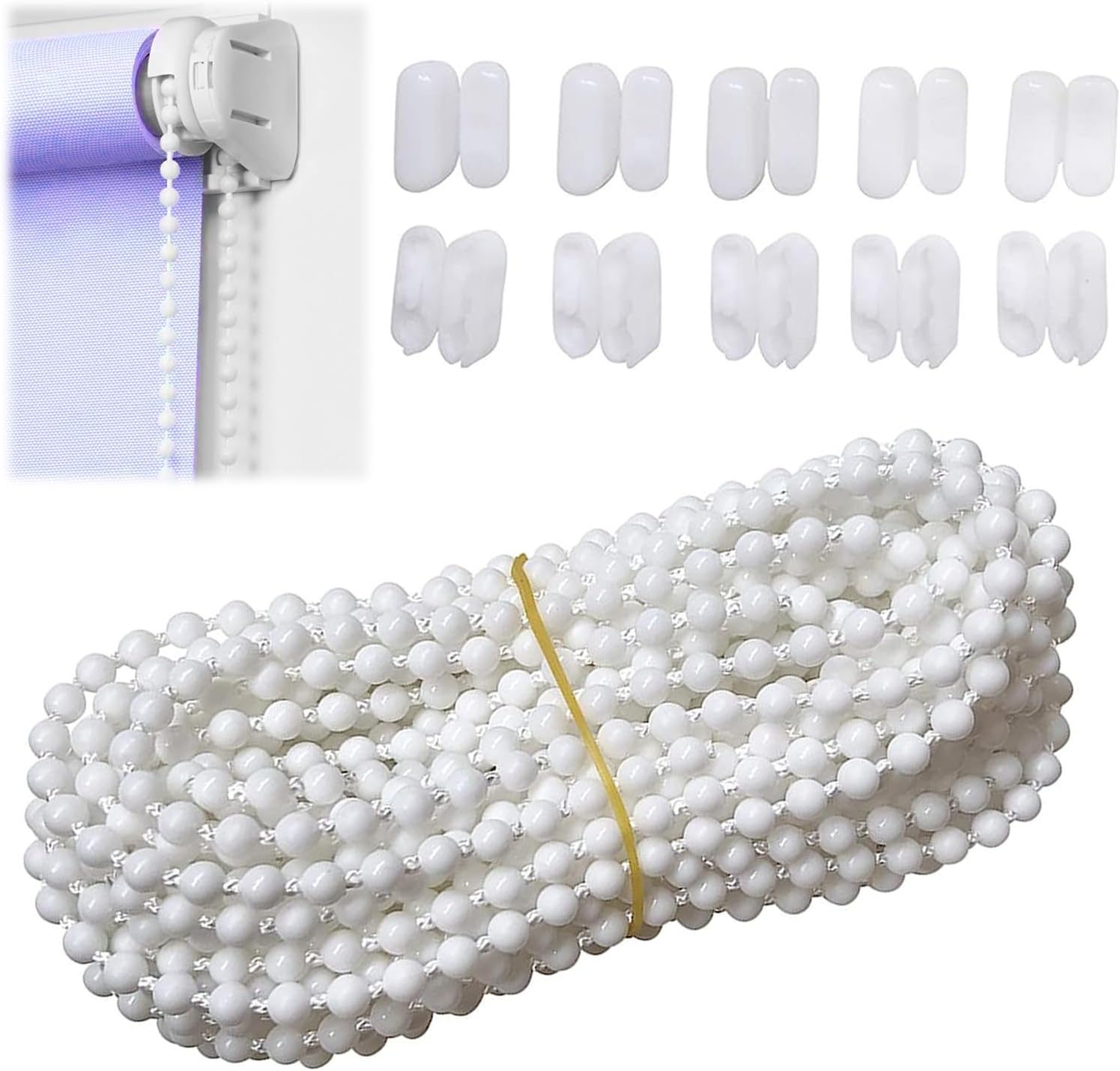 10 Meters (10.94 Yards) Bead Chain, Blinds Vertical Blind Bottom Chain