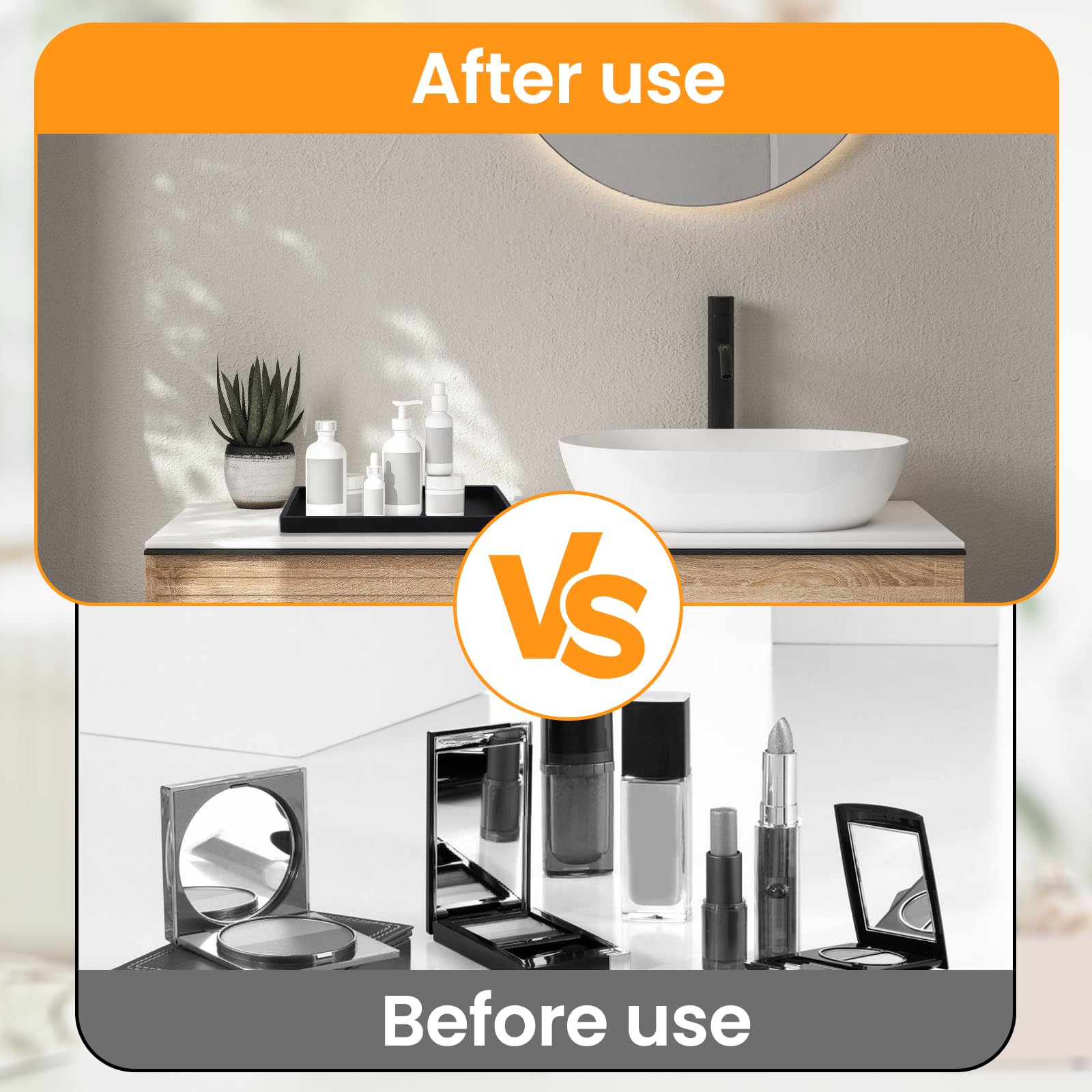 2 stuks badkamer dienblad zwart badkamer dienblad badkamer opbergdienblad siliconen cosmetica-houder voor wastafel, badkuip, keukenspoelbak en toilet 2 stuks badkamer dienblad zwart badkamer dienblad badkamer opbergdienblad siliconen cosmetica-houder voor wastafel, badkuip, keukenspoelbak en toilet