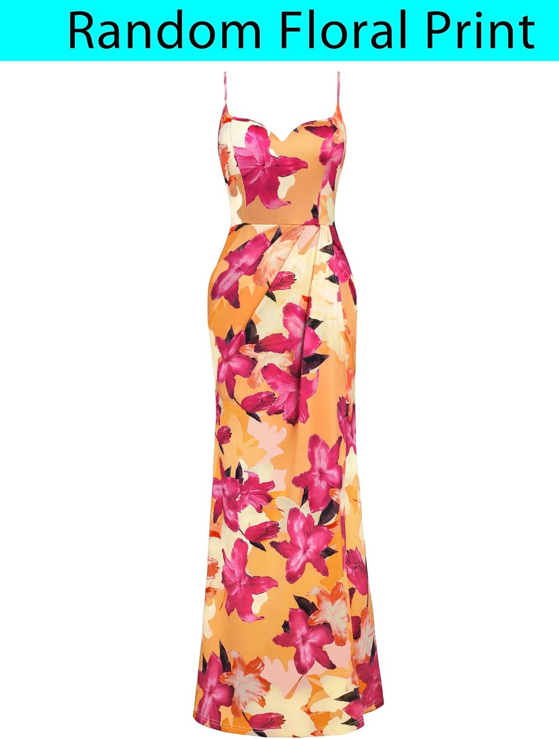 VFSHOW Womens Sexy Formal Ruched Fitted High Slit Bodycon Maxi Dress Spaghetti Strap Sweetheart Cocktail Prom Evening Gown - Image 3