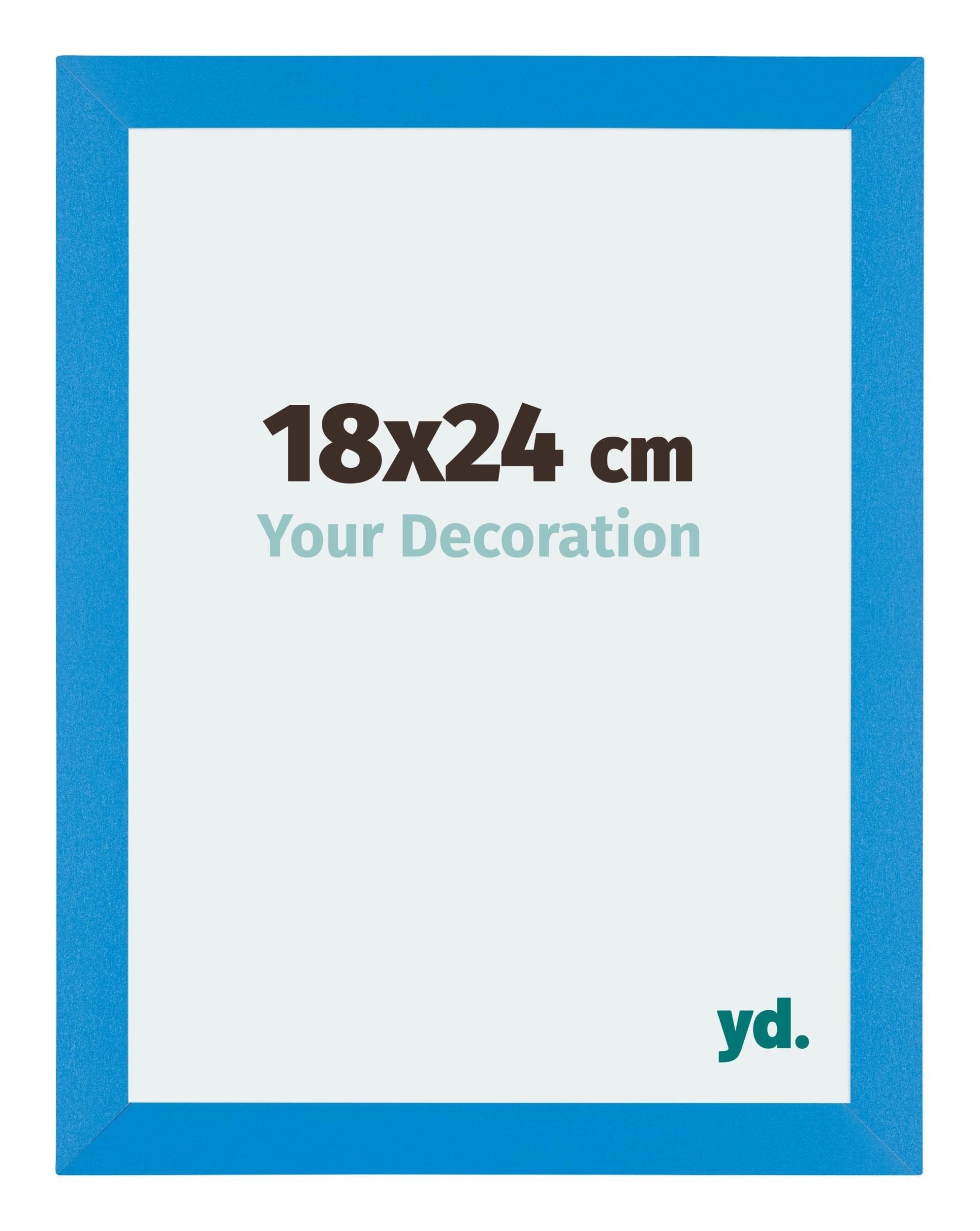 Your Decoration - Picture Frame 18x24 cm - Bright Blue - Decorative Wall Frame in MDF with Antireflection - Frame 18x24 - Mura — image 1